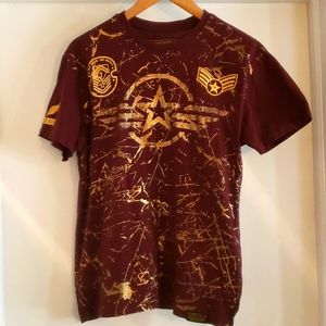 Metallic graphic tee